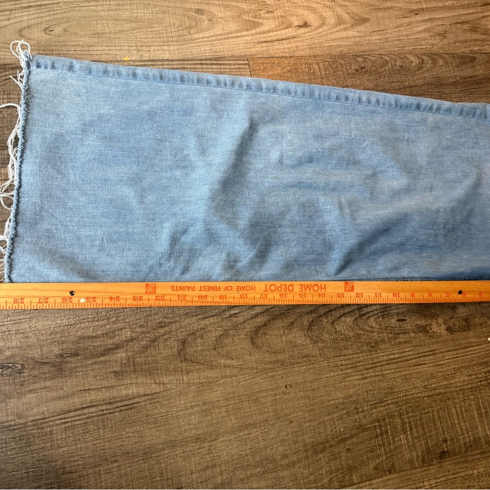 rag & bone Serena High Rise Wide Leg Raw Hem Light Denim 32 - Picture 5 of 7